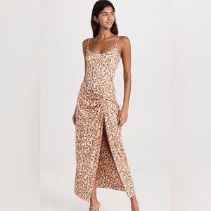 AFRM Deleon side slit ankle dress, NWT